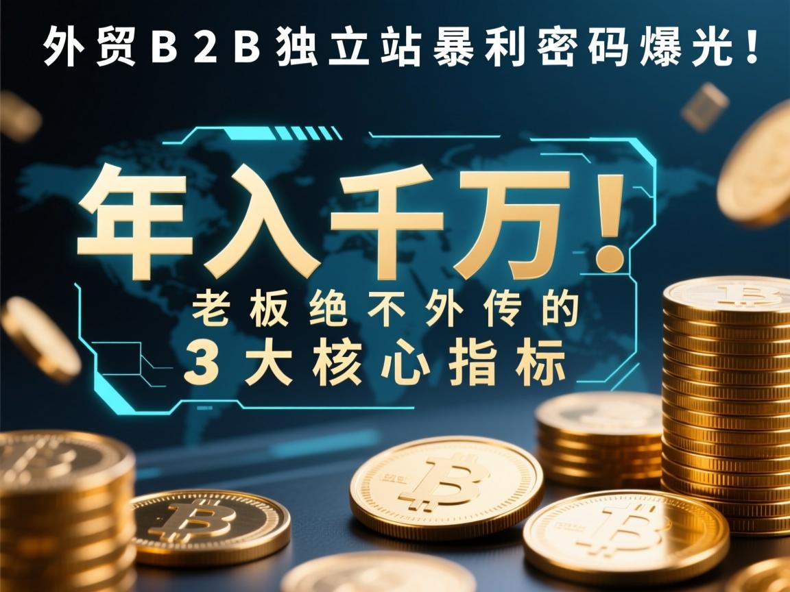 外贸B2B独立站暴利密码曝光！年入千万老板绝不外传的3大核心指标