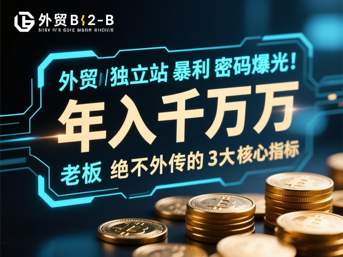 外贸B2B独立站暴利密码曝光!年入千万老板绝不外传的3大核心指标