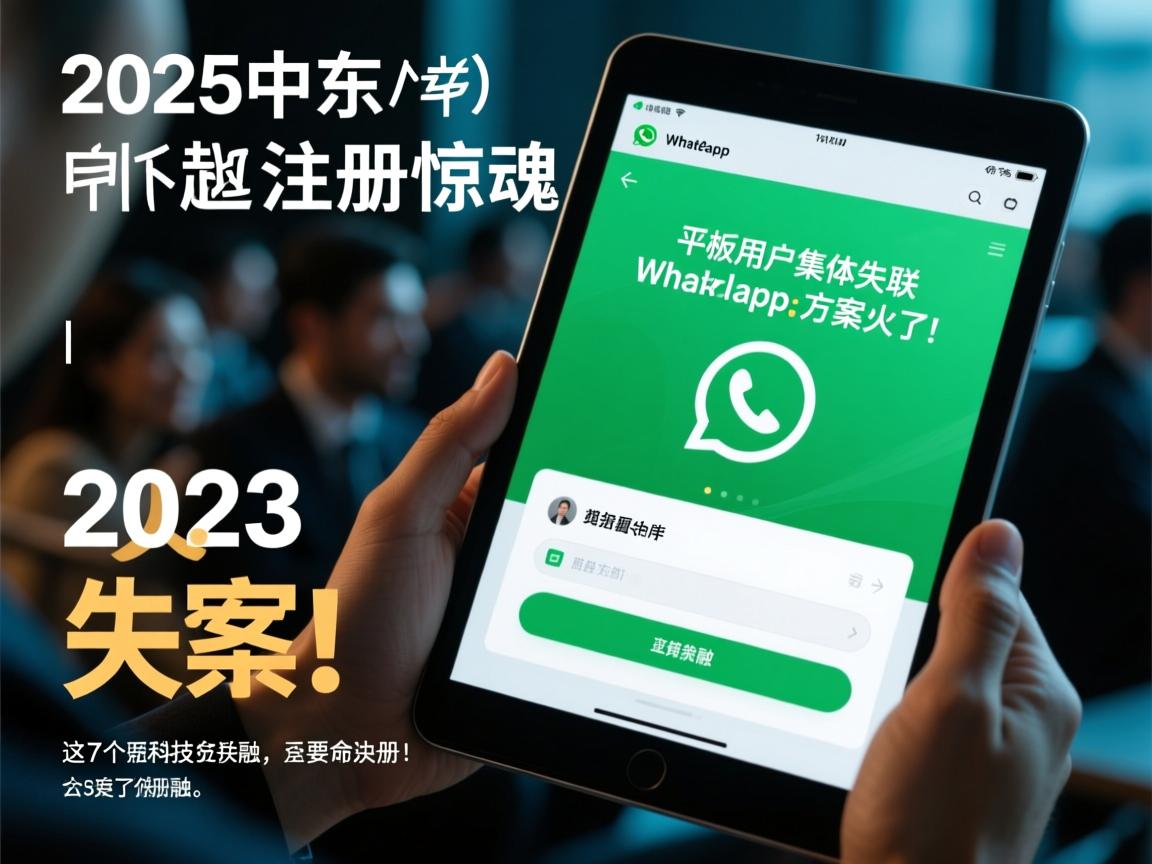 2025中东WhatsApp注册惊魂,平板用户集体失联,这7个救命方案火了!