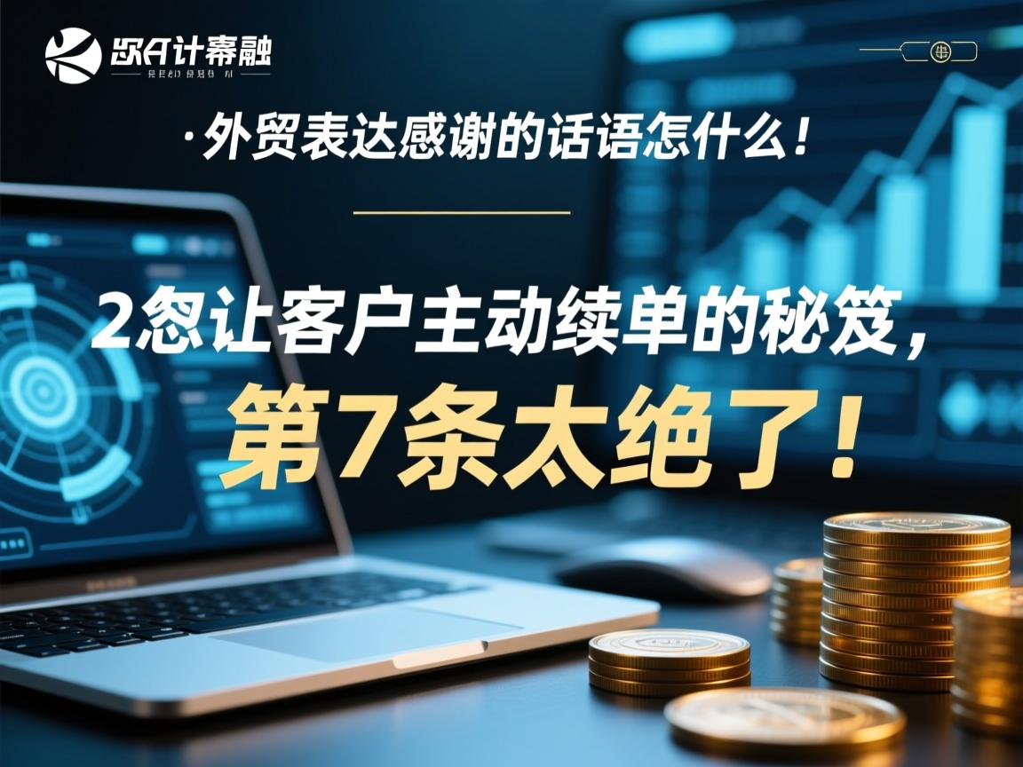 外贸表达感谢的话语怎么说?这20句让客户主动续单的秘笈,第7条太绝了!