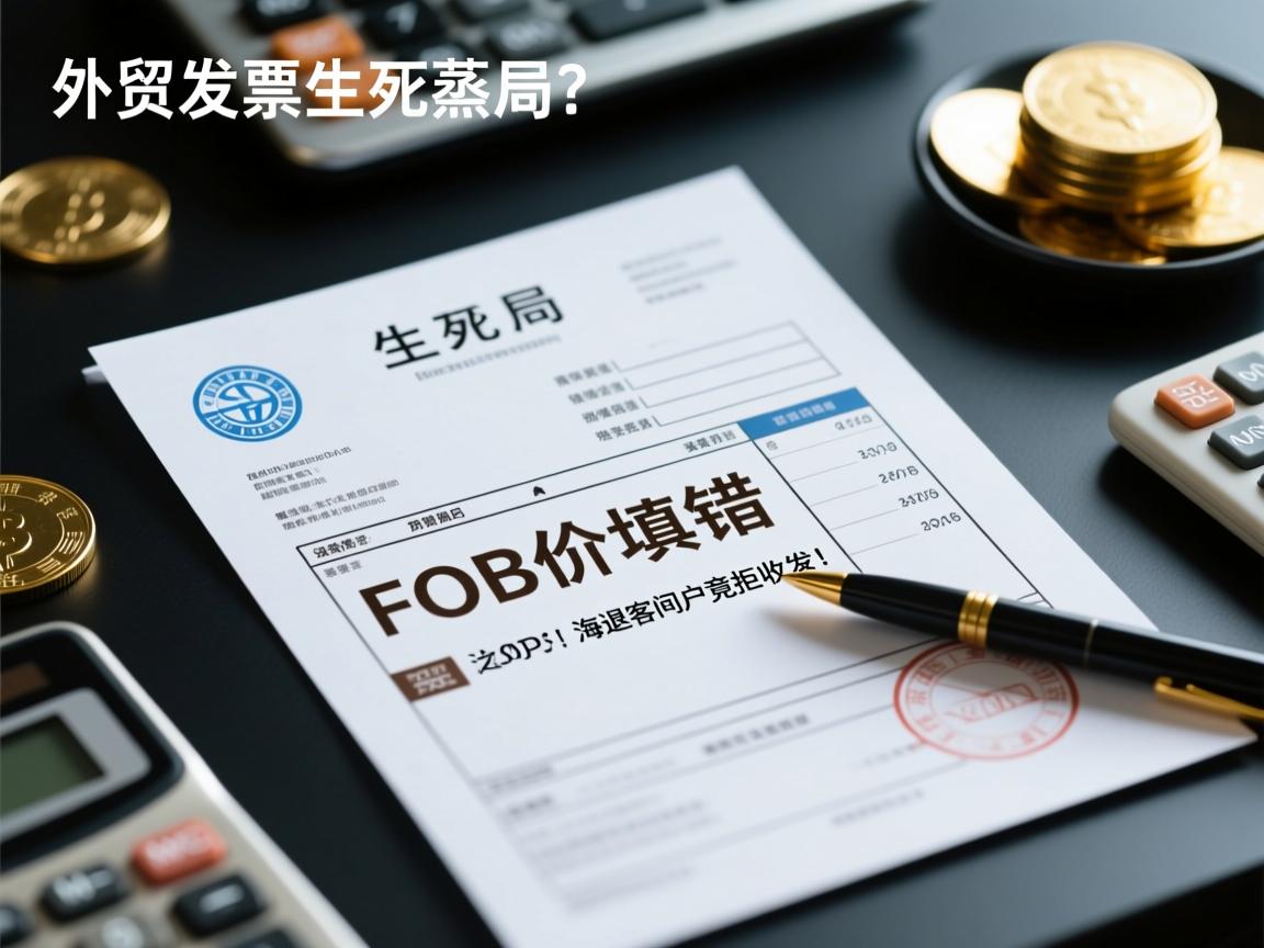外贸发票生死局,FOB价填错,30万退税瞬间蒸发!海外客户竟拒收发票?