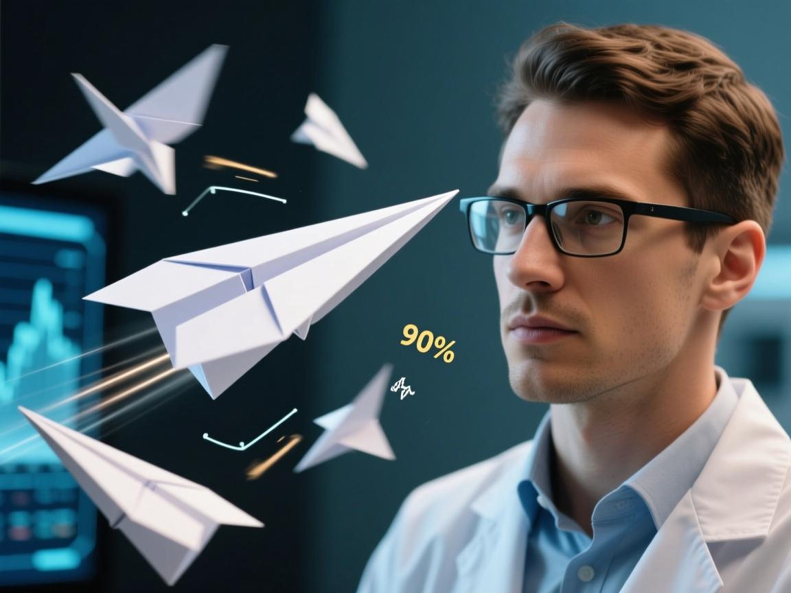 纸飞机翻滚解密,空气动力学专家揭示90%人忽略的折纸致命伤!