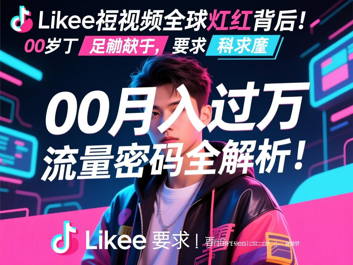 Likee短视频全球爆红背后,00后月入过万的流量密码全解析!
