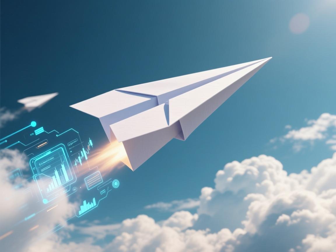 纸飞机冲上云霄的奥秘，一张纸如何征服空气的魔法