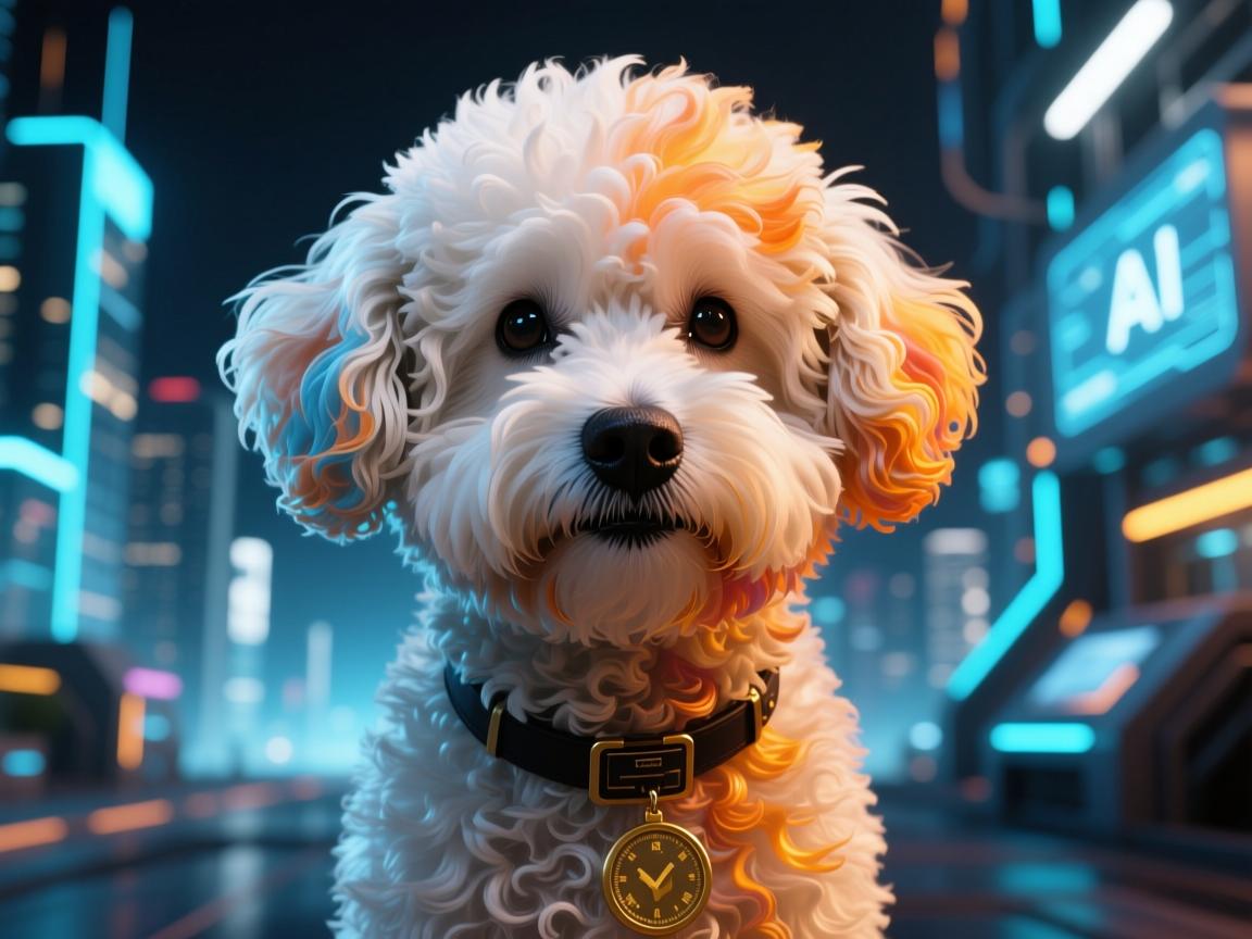 AI视角,比熊犬染色图片的惊艳艺术与伦理风暴