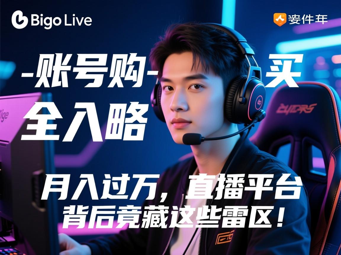 Bigo Live账号购买全攻略,月入过万的直播平台,背后竟藏这些雷区!