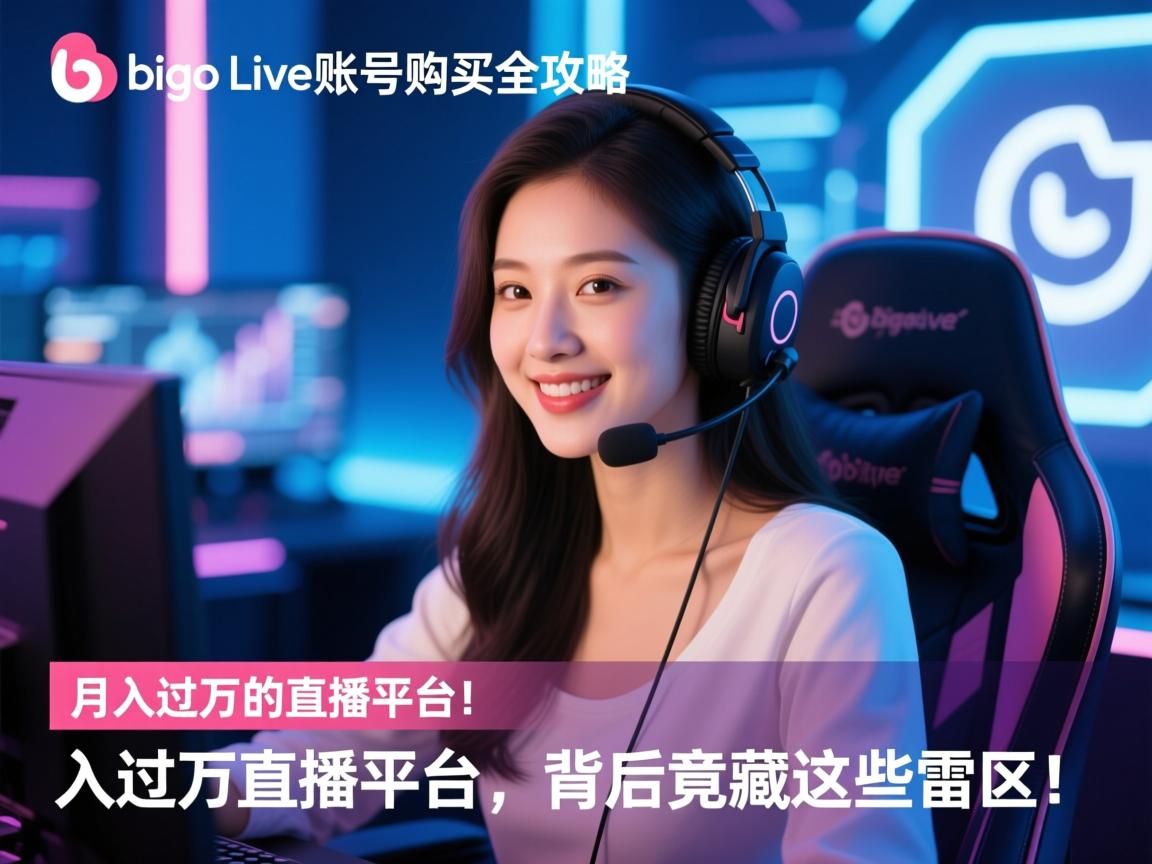 Bigo Live账号购买全攻略,月入过万的直播平台,背后竟藏这些雷区!