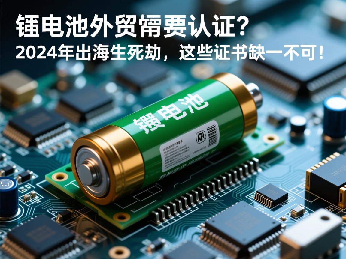 锂电池外贸需要认证吗?2024年出海生死劫,这些证书缺一不可!