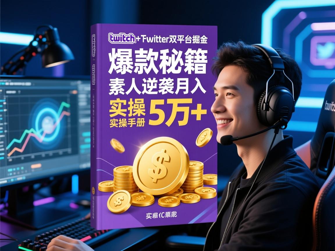 爆款秘籍,Twitch+Twitter双平台掘金,素人逆袭月入5万+实操手册