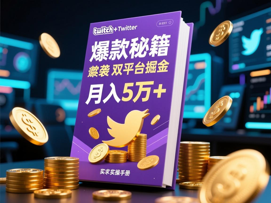 爆款秘籍,Twitch+Twitter双平台掘金,素人逆袭月入5万+实操手册
