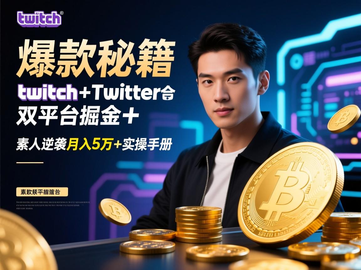 爆款秘籍,Twitch+Twitter双平台掘金,素人逆袭月入5万+实操手册
