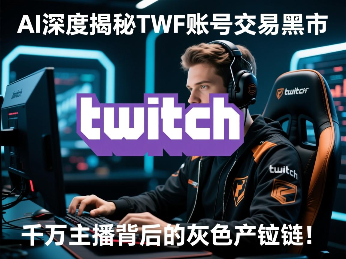 AI深度揭秘,Twitch账号交易黑市,千万主播背后的灰色产业链!