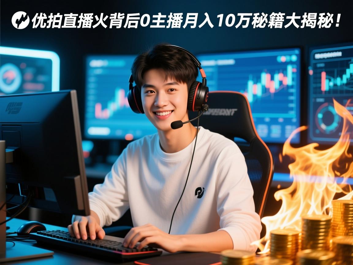 优拍直播爆火背后,00后主播月入10万秘籍大揭秘!