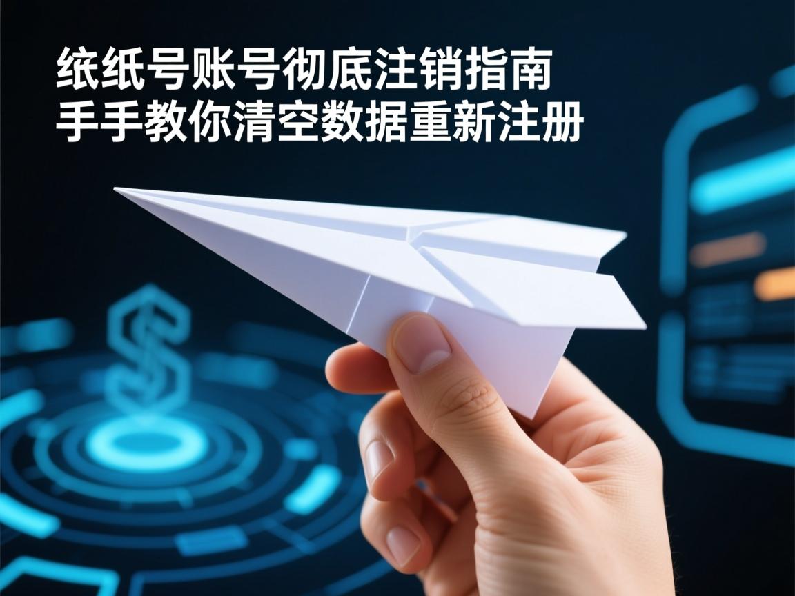 纸飞机账号彻底注销指南,手把手教你清空数据重新注册