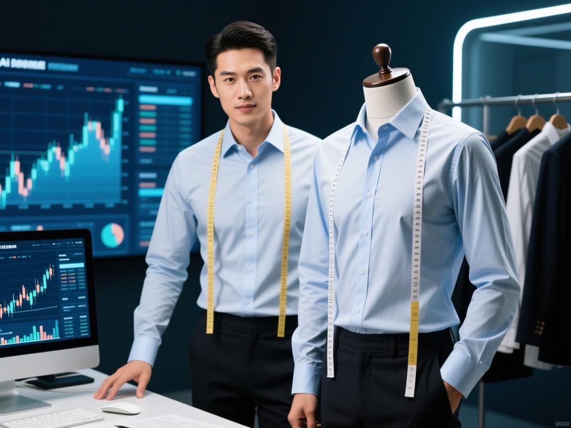 AI穿搭师揭秘,外贸衬衣长条5种神仙穿法,第3种让同事偷拍你!