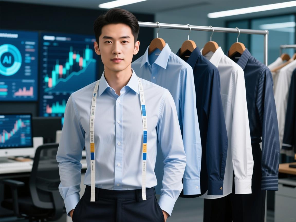 AI穿搭师揭秘,外贸衬衣长条5种神仙穿法,第3种让同事偷拍你!