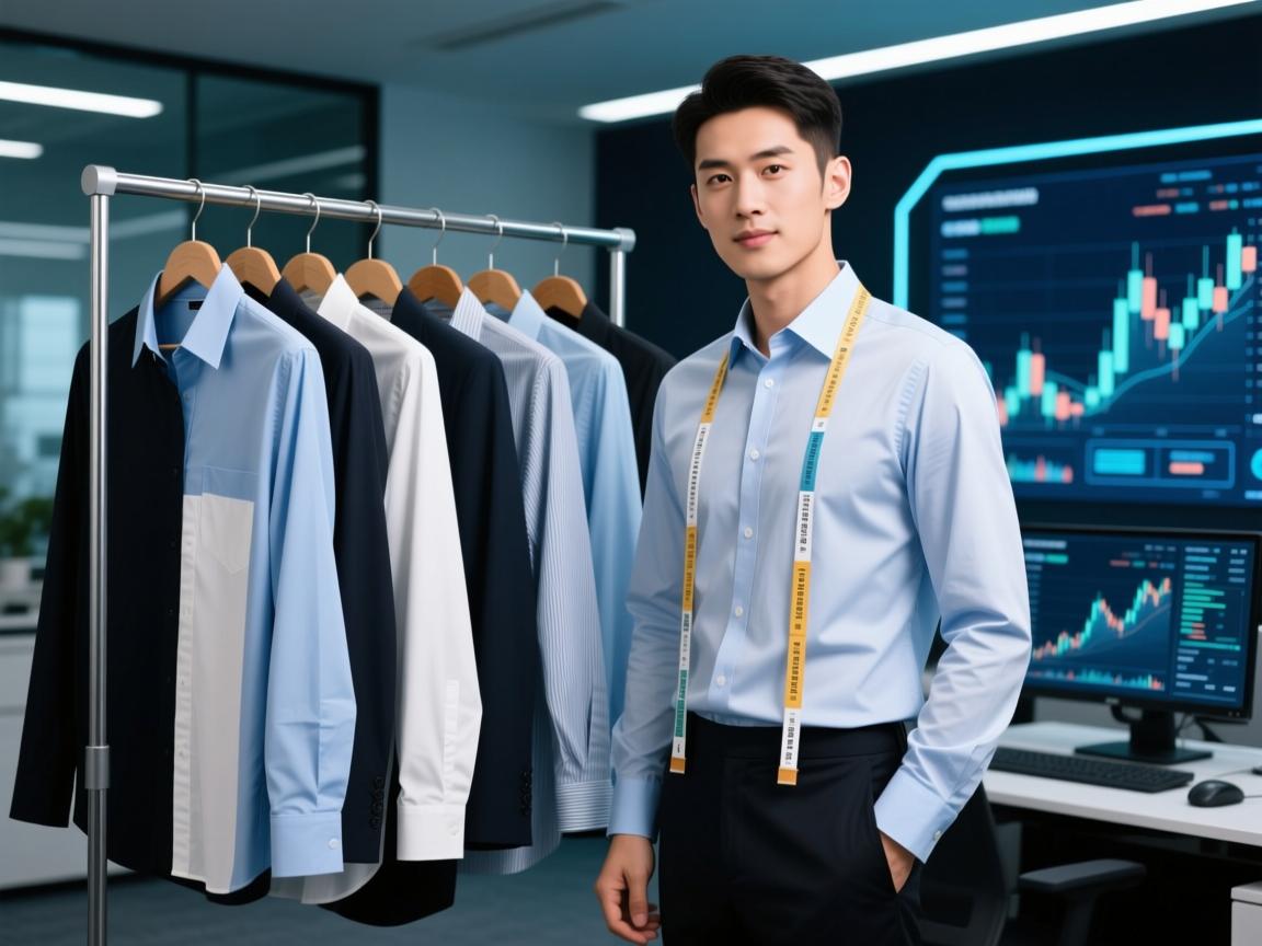 AI穿搭师揭秘,外贸衬衣长条5种神仙穿法,第3种让同事偷拍你!