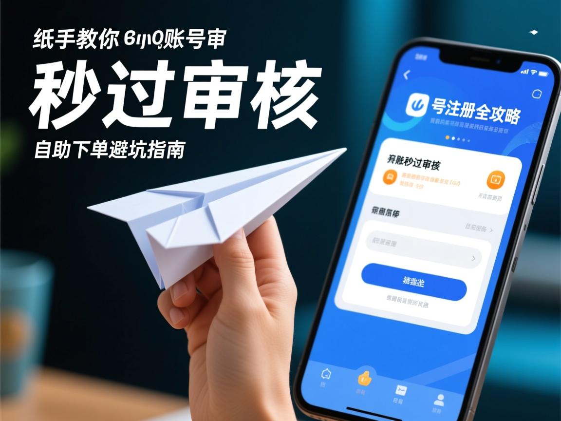 纸飞机账号注册全攻略,手把手教你秒过审核,自助下单避坑指南