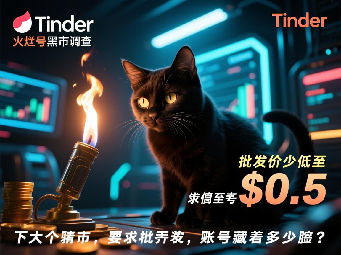 Tinder火种号黑市调查,批发价低至$0.5的账号藏着多少猫腻?