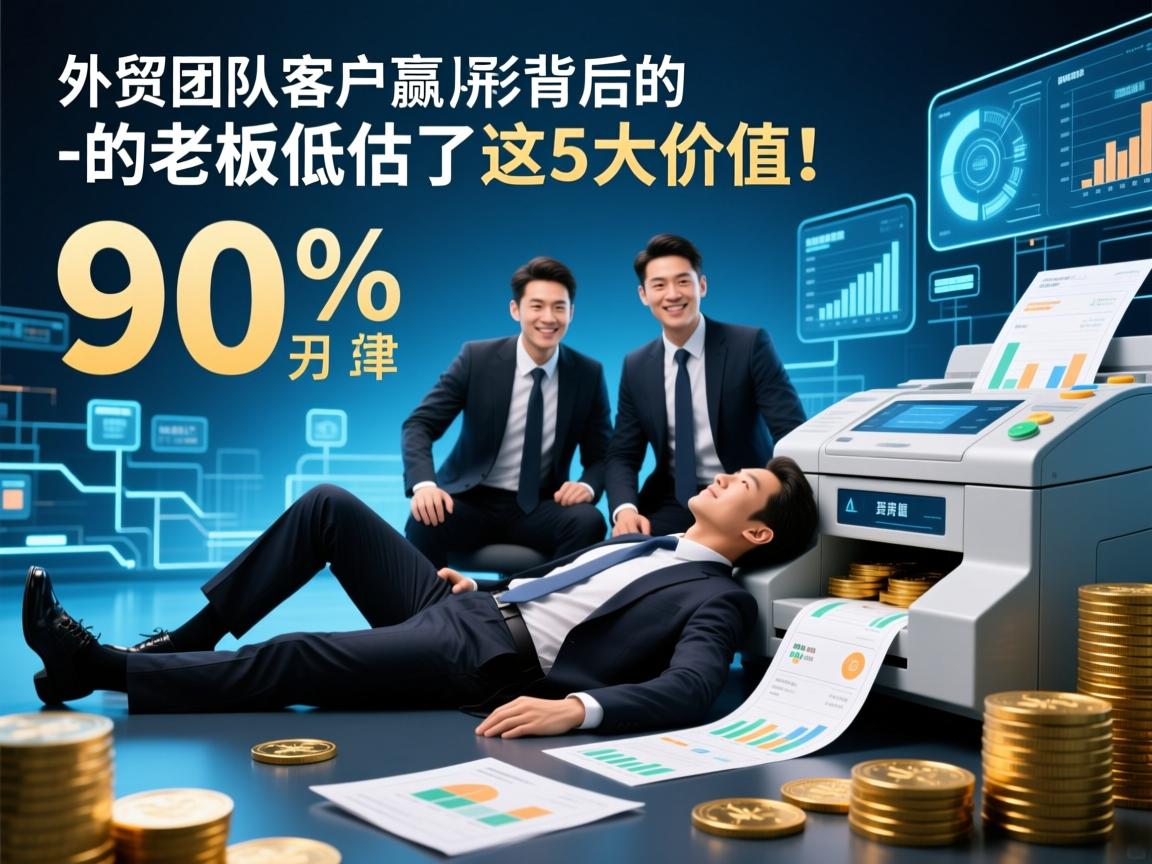 外贸团队,客户躺赢背后的隐形印钞机,90%的老板低估了这5大价值!