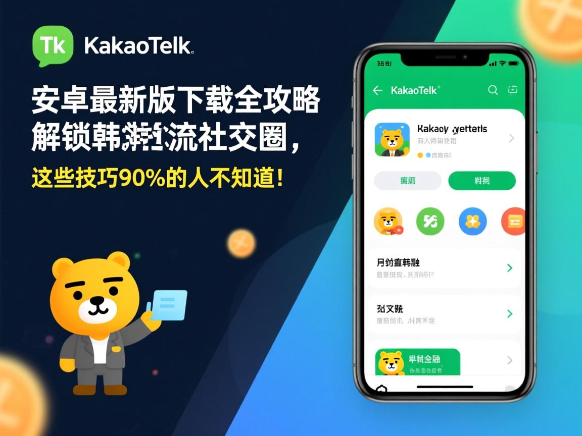 KakaoTalk安卓最新版下载全攻略,解锁韩流社交圈,这些技巧90%的人不知道!