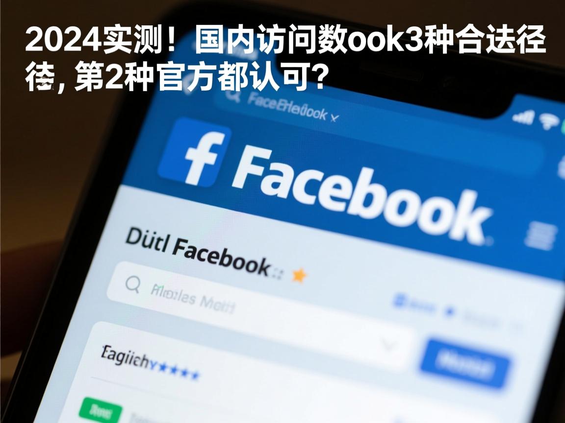 2024实测!国内访问Facebook的3种合法途径,第2种官方都认可?
