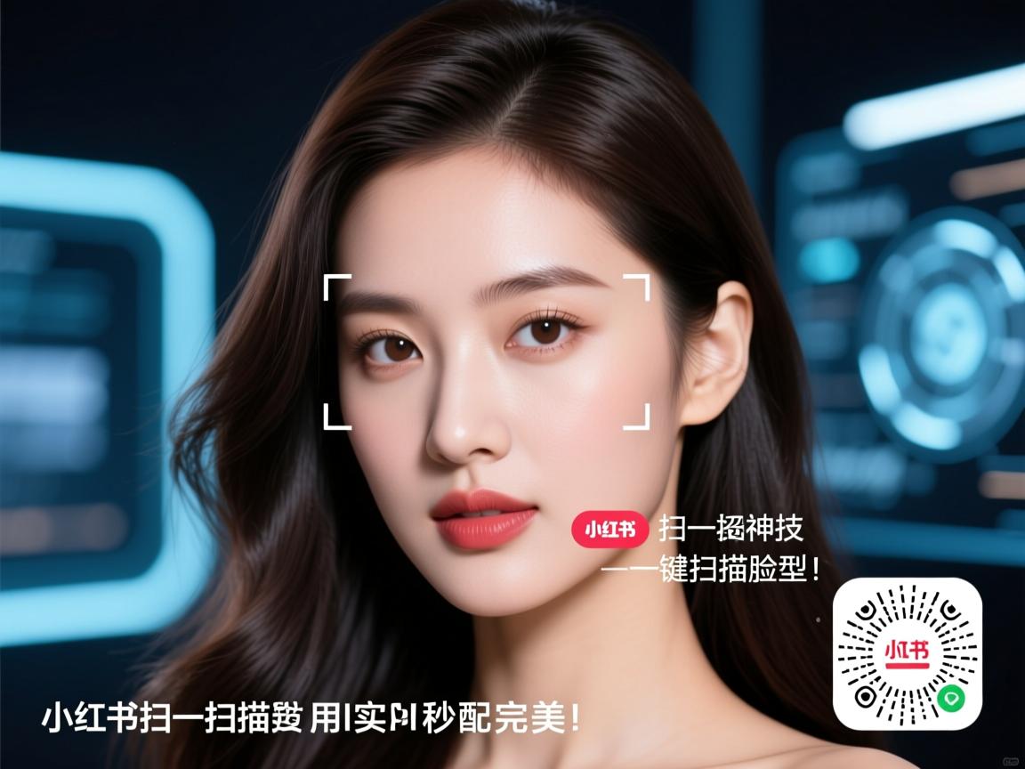 小红书扫一扫神技,一键扫描脸型,秒配完美发型!揭秘超实用AI美妆黑科技
