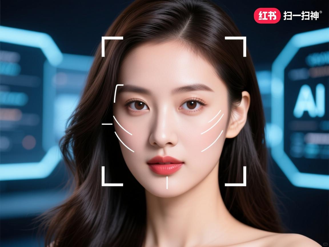 小红书扫一扫神技,一键扫描脸型,秒配完美发型!揭秘超实用AI美妆黑科技