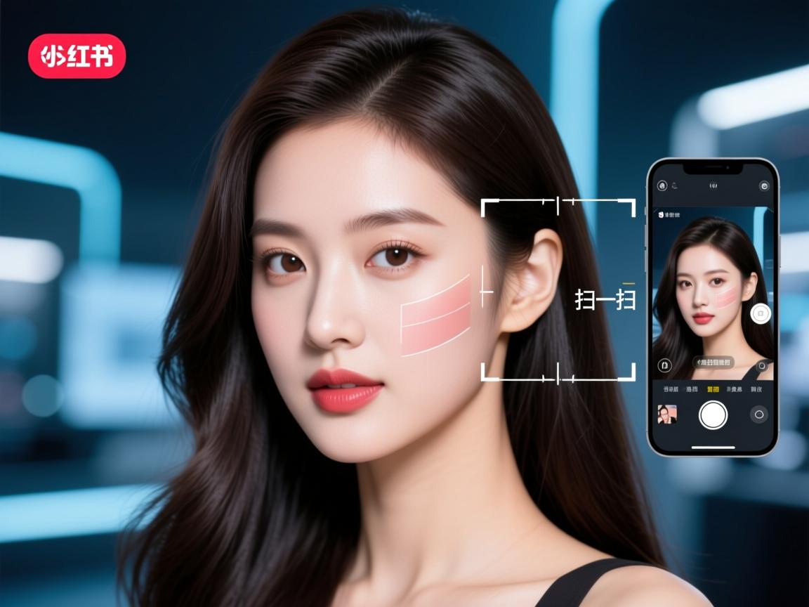 小红书扫一扫神技,一键扫描脸型,秒配完美发型!揭秘超实用AI美妆黑科技