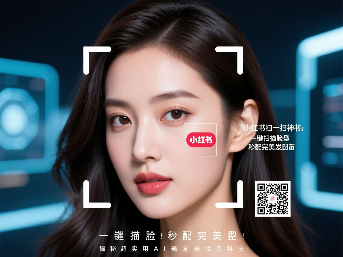 小红书扫一扫神技,一键扫描脸型,秒配完美发型!揭秘超实用AI美妆黑科技