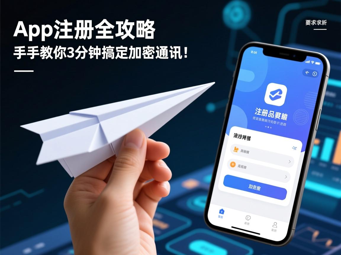 纸飞机App注册全攻略,手把手教你3分钟搞定加密通讯!