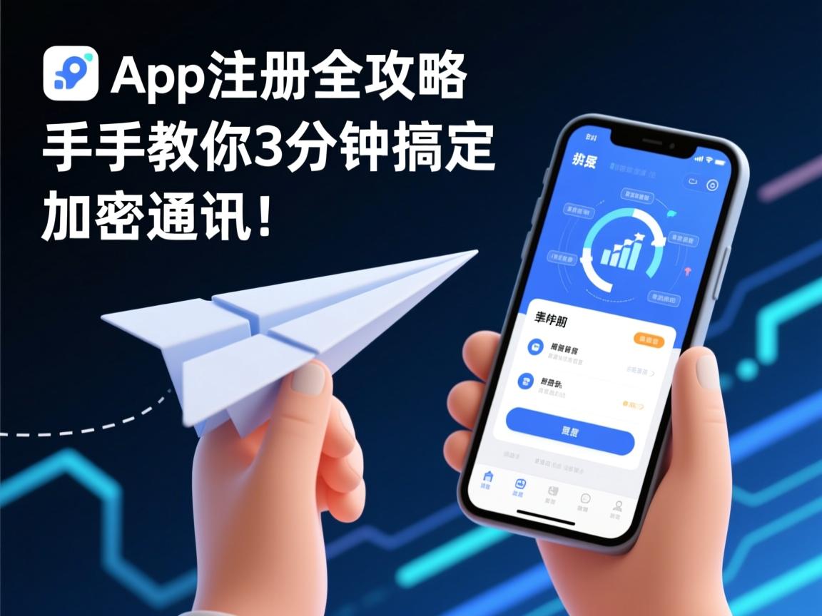 纸飞机App注册全攻略,手把手教你3分钟搞定加密通讯!
