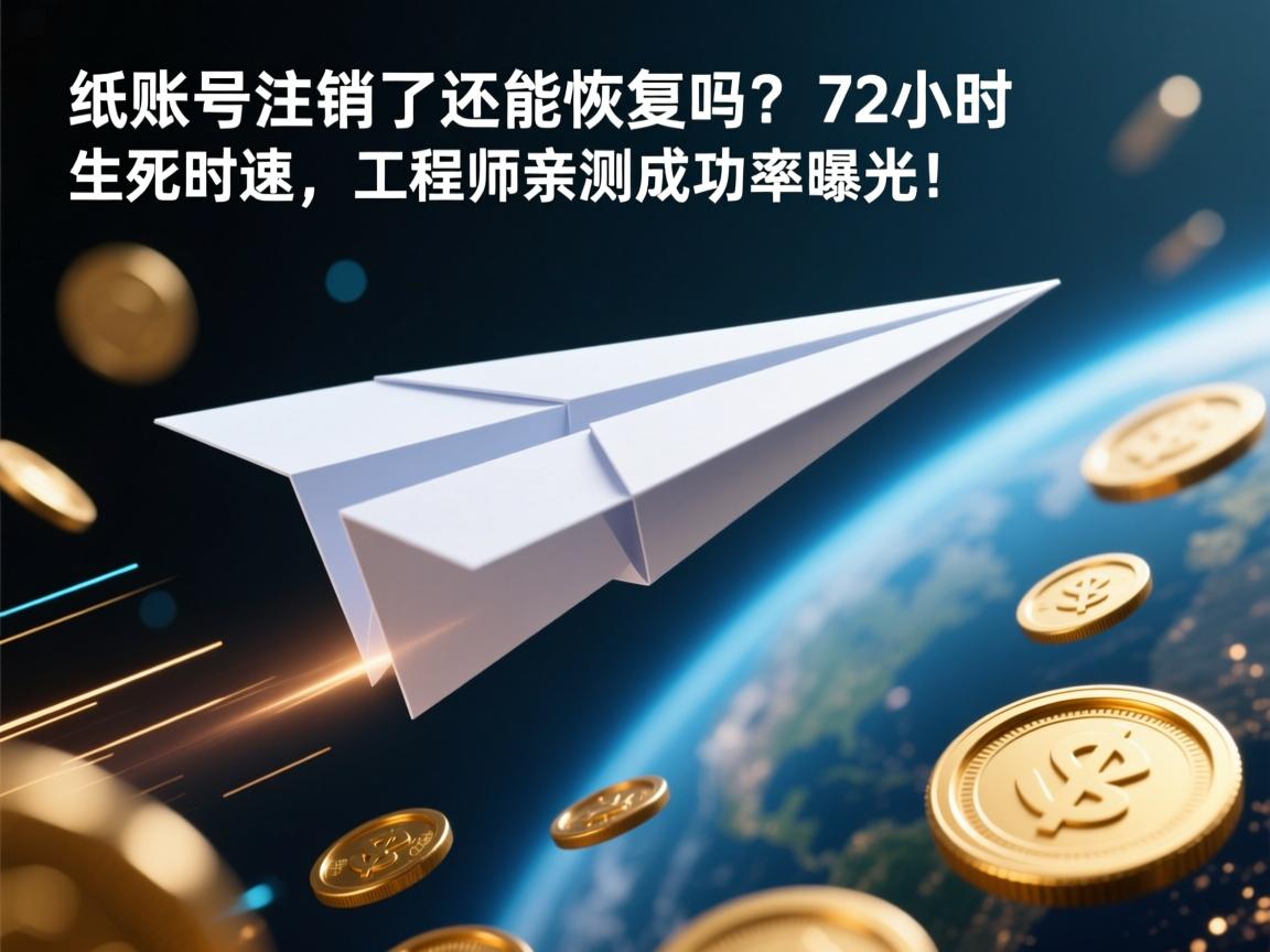 纸飞机账号注销了还能恢复吗?72小时生死时速,工程师亲测成功率曝光!