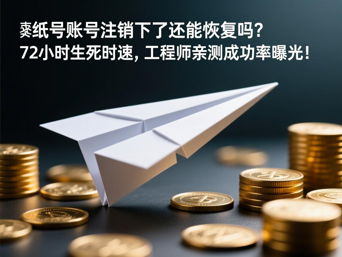 纸飞机账号注销了还能恢复吗?72小时生死时速,工程师亲测成功率曝光!