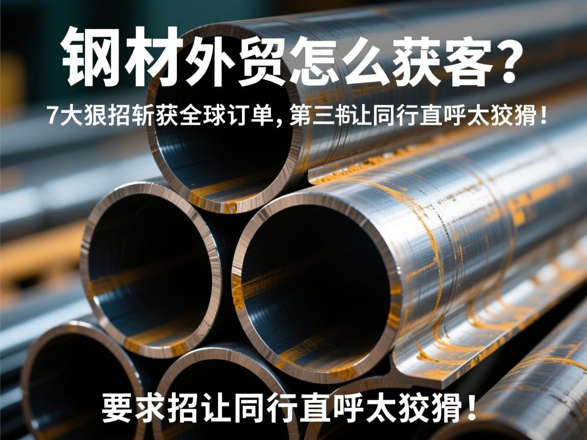 钢材做外贸怎么获客?7大狠招斩获全球订单,第三招让同行直呼太狡猾!