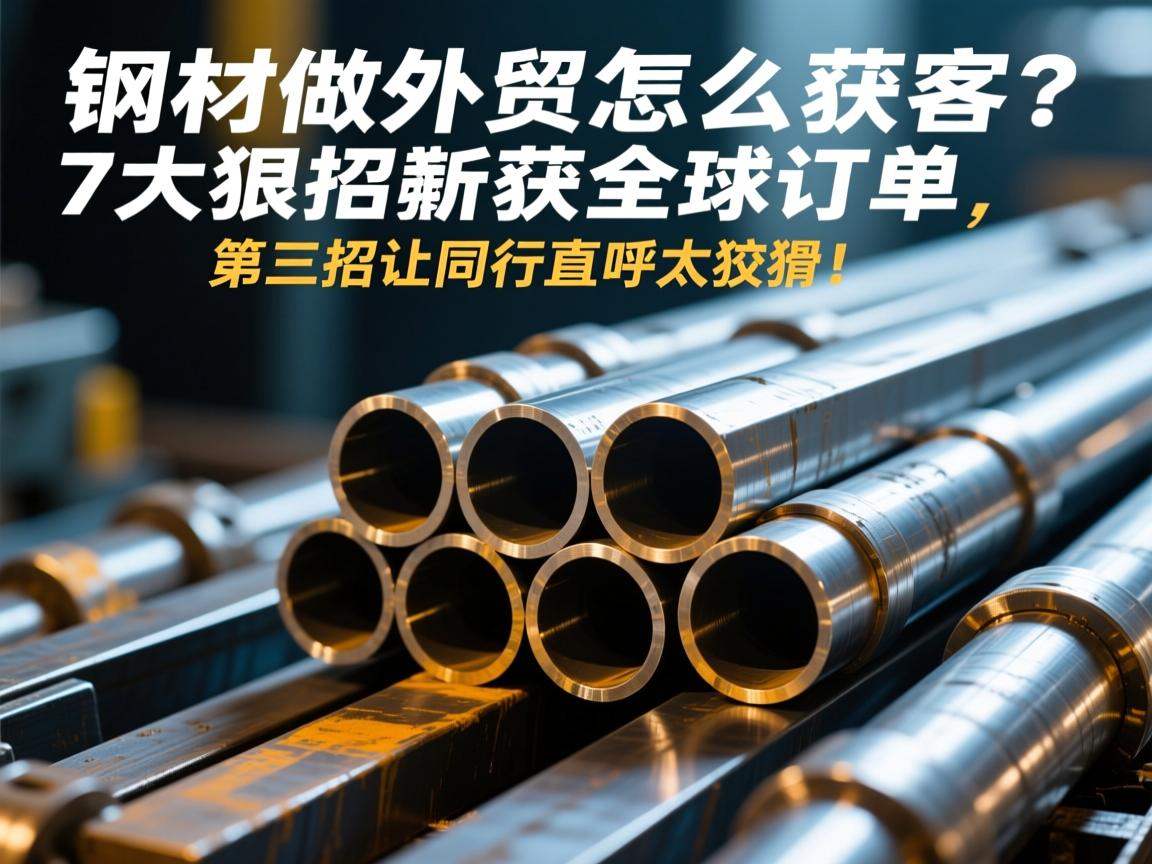 钢材做外贸怎么获客?7大狠招斩获全球订单,第三招让同行直呼太狡猾!