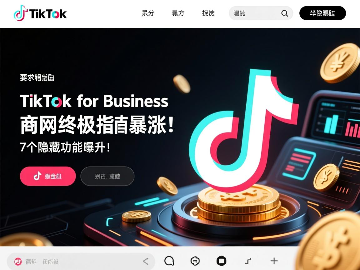 TikTok for Business官网终极指南，流量暴涨的7个隐藏功能曝光！