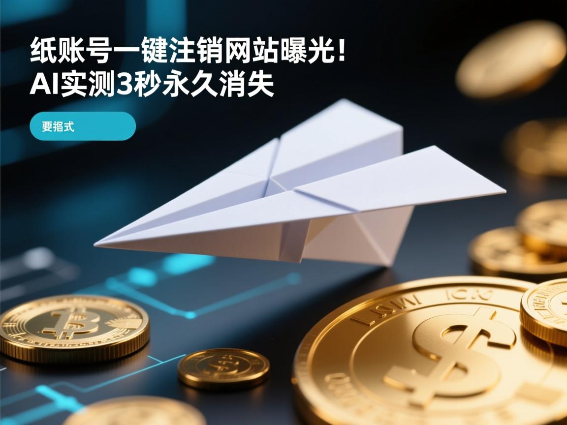 纸飞机账号一键注销网站曝光！AI实测3秒永久消失
