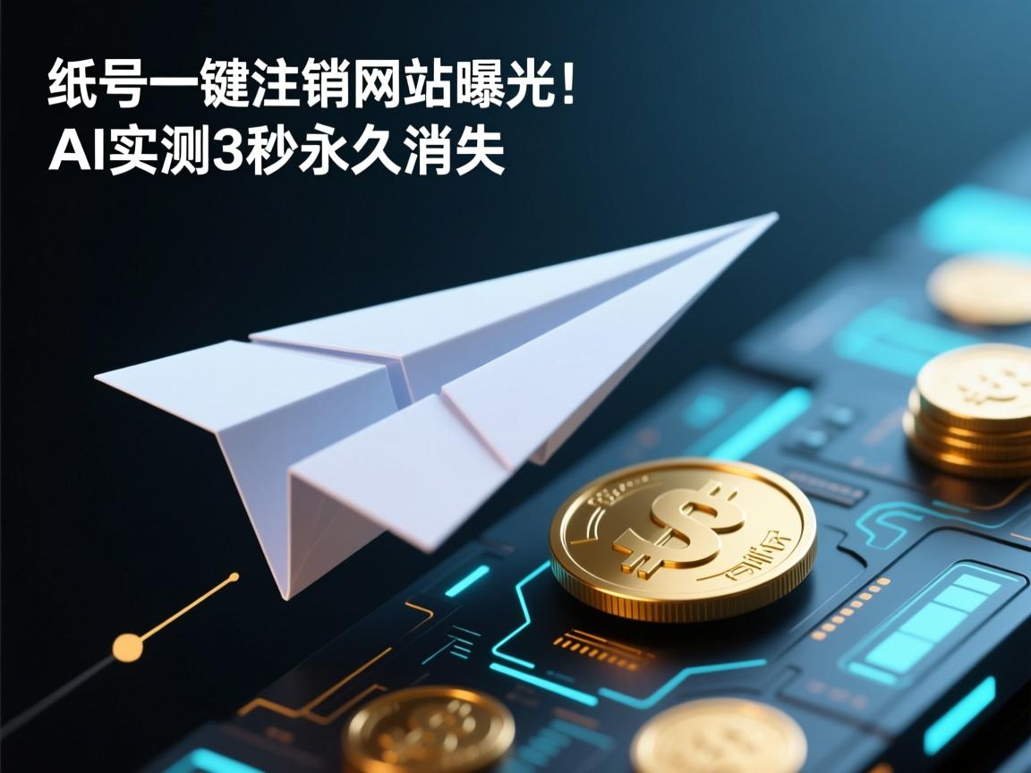 纸飞机账号一键注销网站曝光!AI实测3秒永久消失
