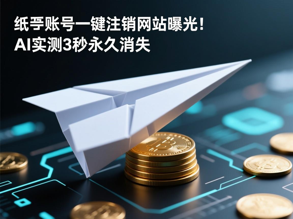 纸飞机账号一键注销网站曝光!AI实测3秒永久消失