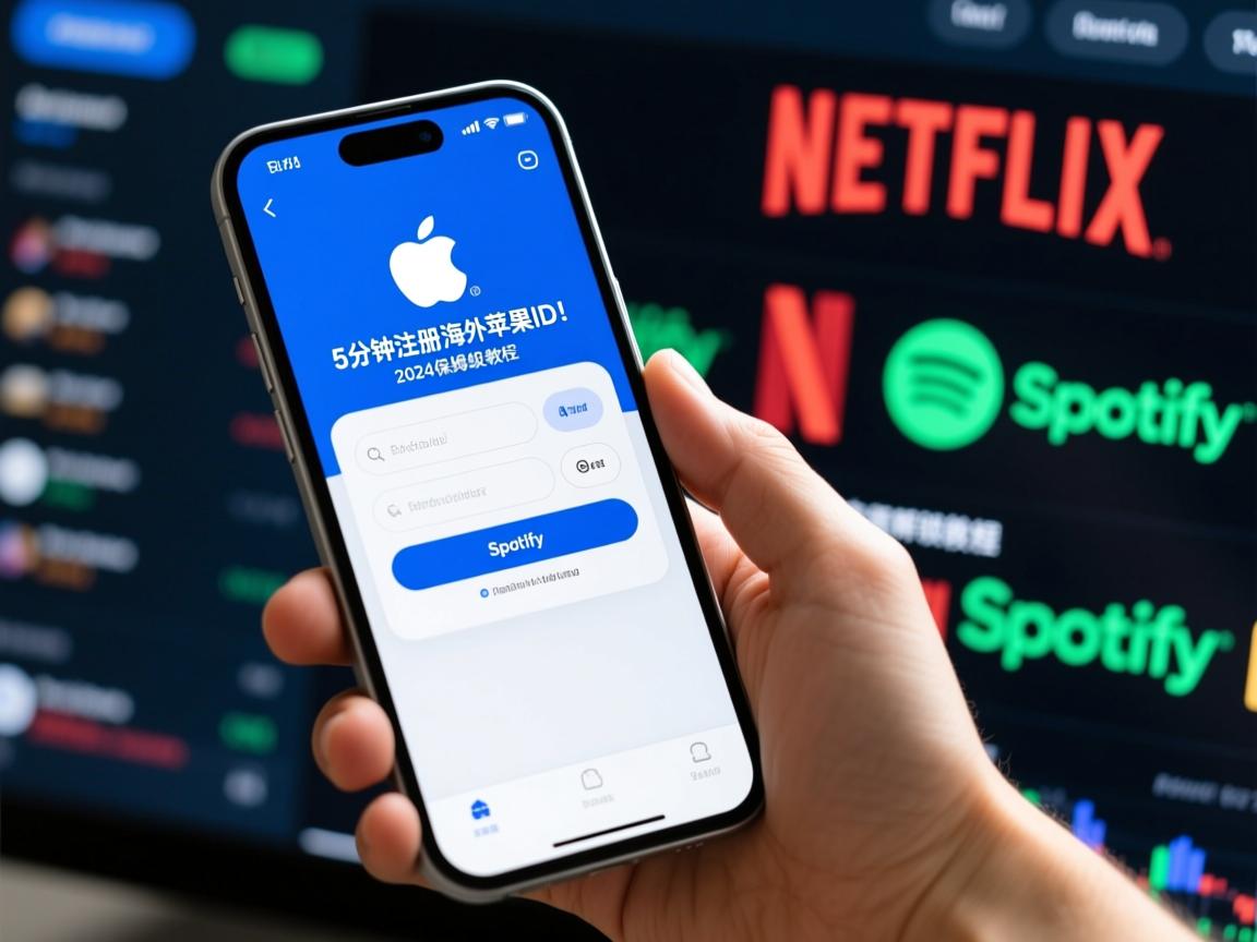手机5分钟注册海外苹果ID！2024保姆级教程，亲测解锁Netflix、Spotify
