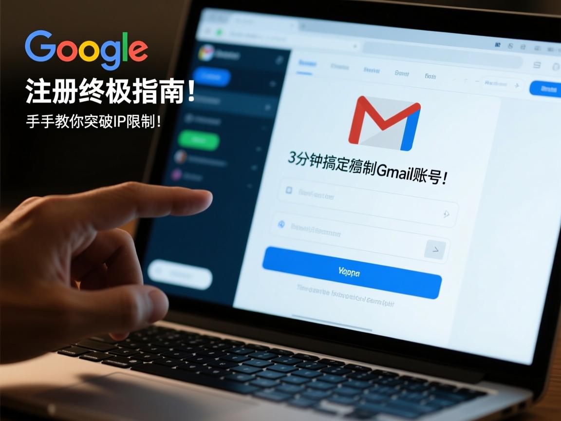 谷歌邮箱注册终极指南,手把手教你突破IP限制,3分钟搞定Gmail账号!