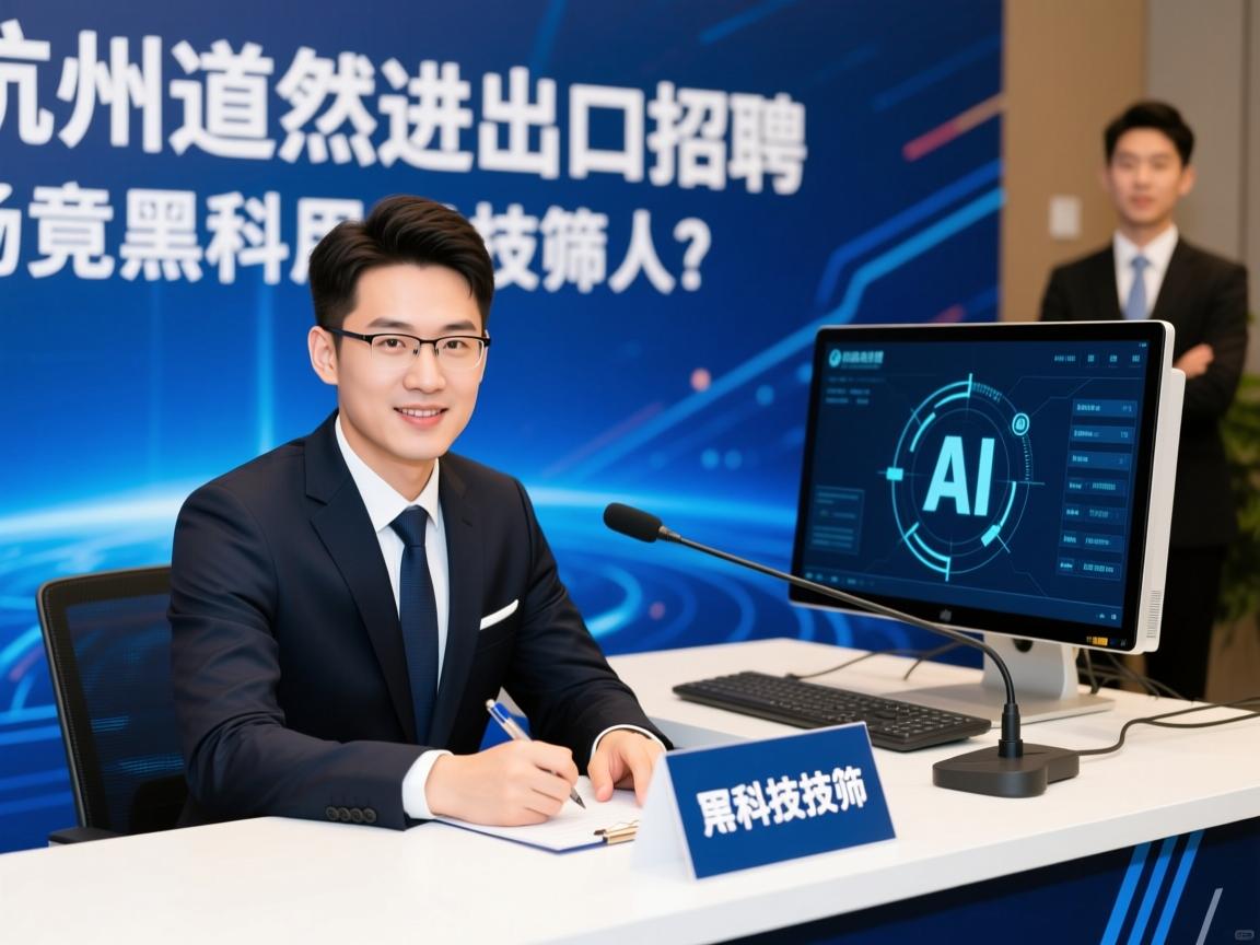 AI面试官坐镇!杭州道然进出口招聘现场竟用黑科技筛人?