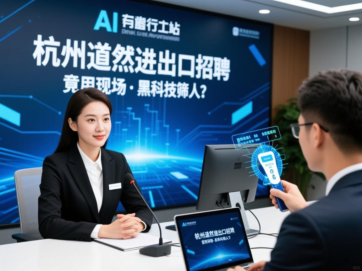 AI面试官坐镇!杭州道然进出口招聘现场竟用黑科技筛人?