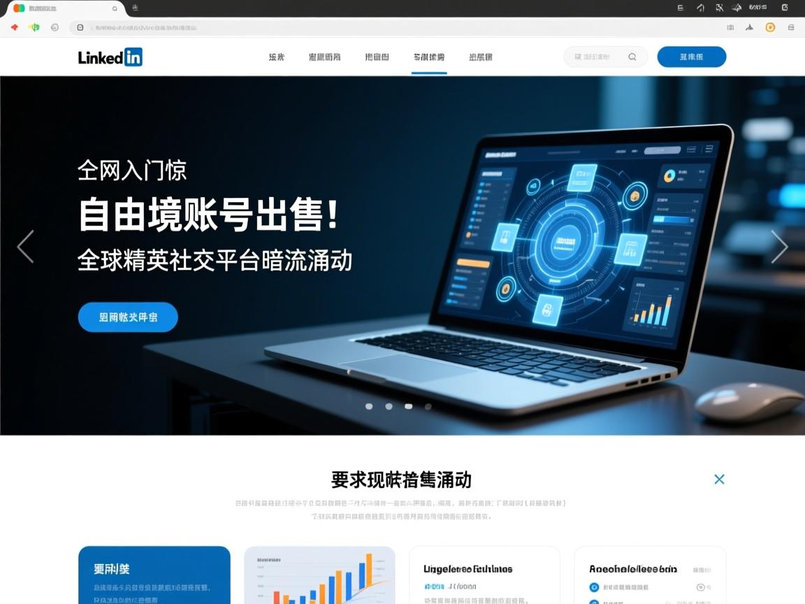 LinkedIn官网入口惊现自由境账号出售!全球精英社交平台暗流涌动