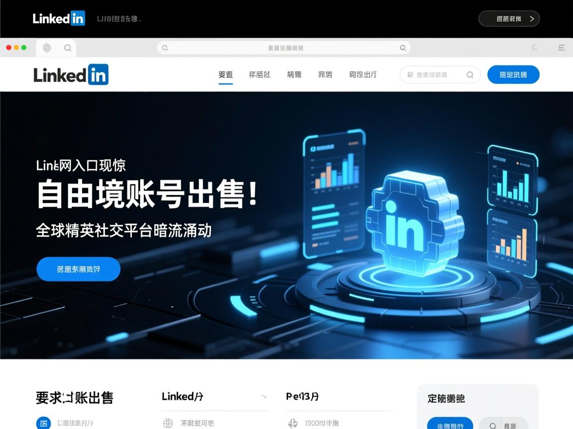 LinkedIn官网入口惊现自由境账号出售！全球精英社交平台暗流涌动