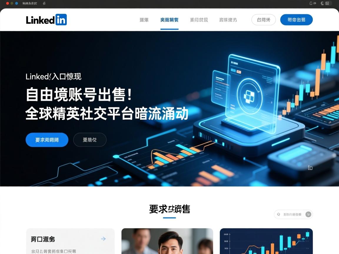 LinkedIn官网入口惊现自由境账号出售!全球精英社交平台暗流涌动