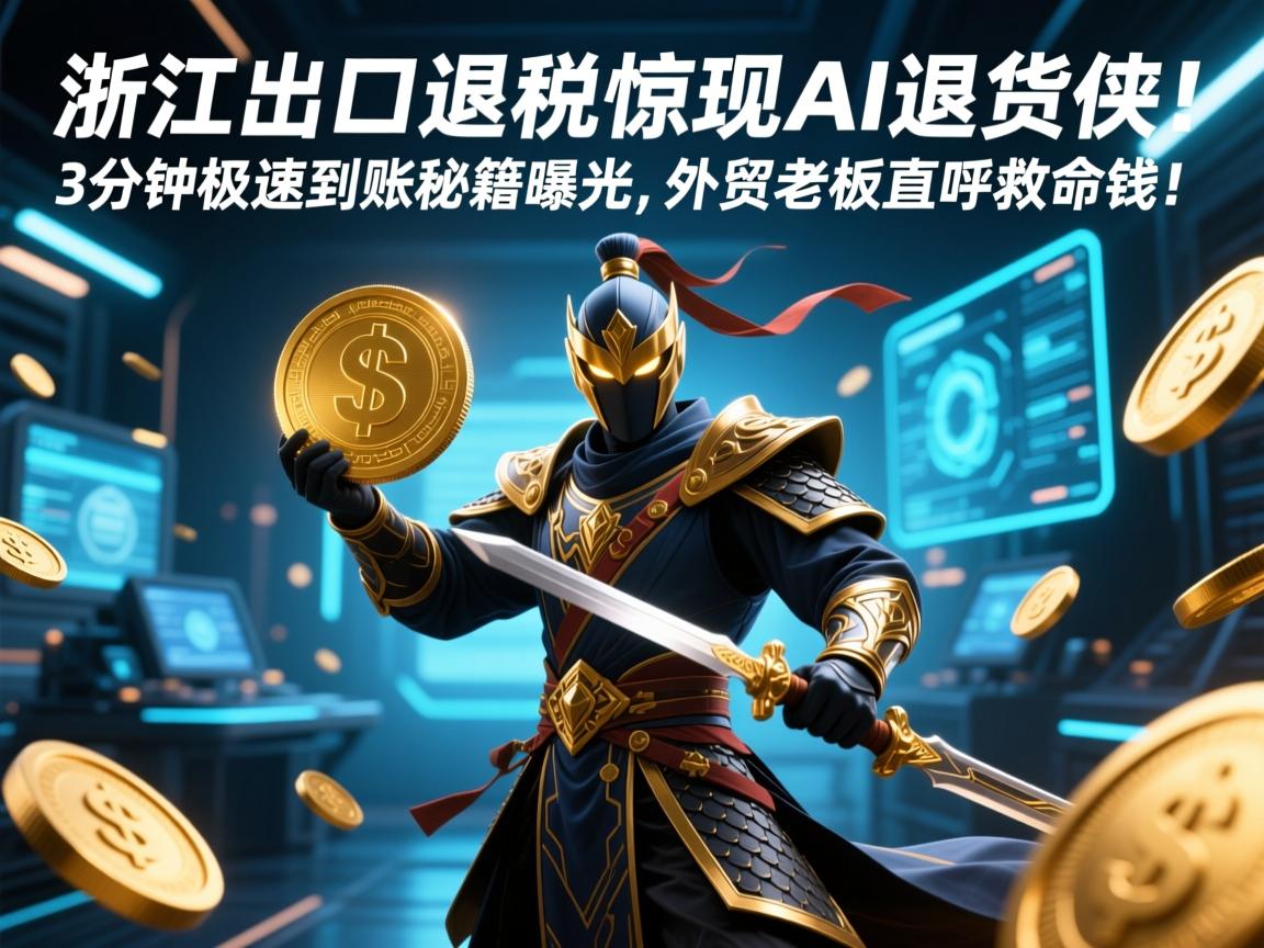 浙江出口退税惊现AI退税侠！3分钟极速到账秘籍曝光，外贸老板直呼救命钱！