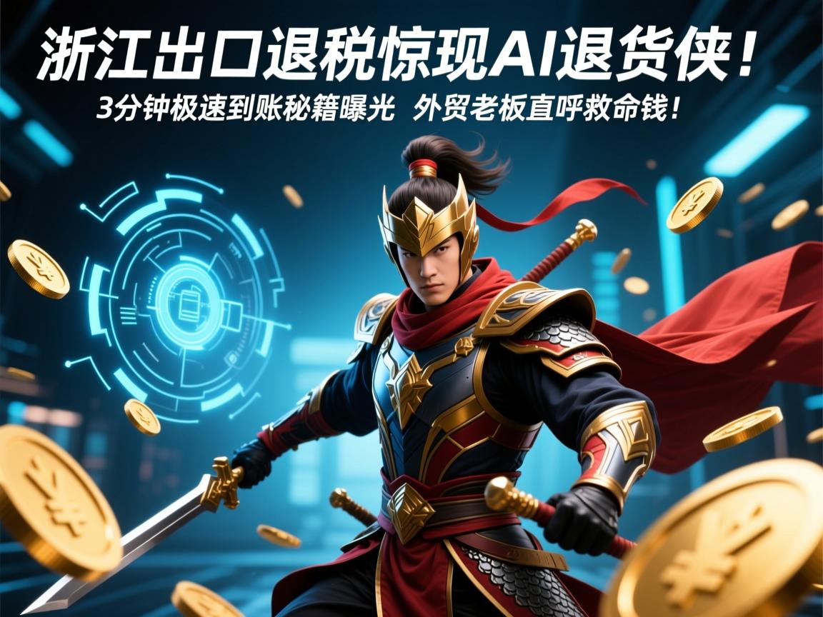 浙江出口退税惊现AI退税侠!3分钟极速到账秘籍曝光,外贸老板直呼救命钱!