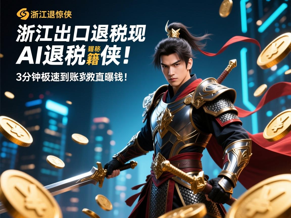 浙江出口退税惊现AI退税侠!3分钟极速到账秘籍曝光,外贸老板直呼救命钱!
